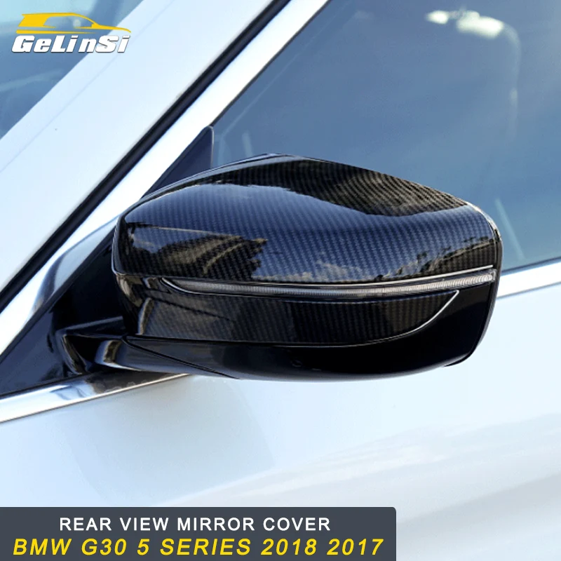 

GALINSI Rear view mirror frame sticker cover accessories For BMW G30 5 series 2018 Auto Car