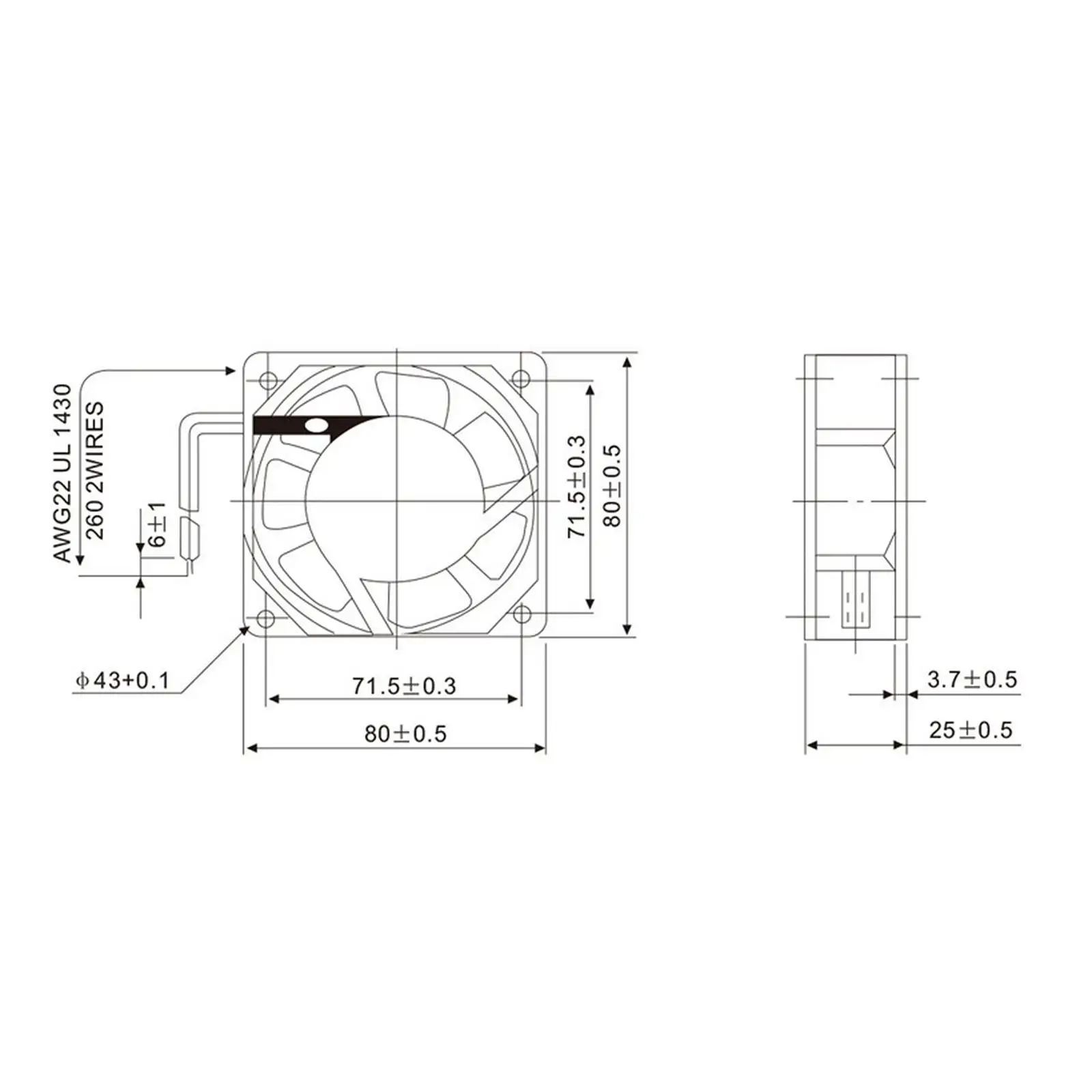 220 В AC 80x80x25 мм осевой вентилятор радиатора 21CFM 2800 об/мин шар с учетом высокой скорости