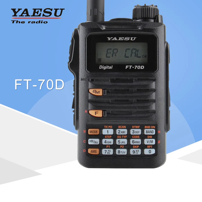 Для оригинальной Yaesu FT-70D Walkie Talkie C4FM / FM двухдиапазонный цифровой портативный