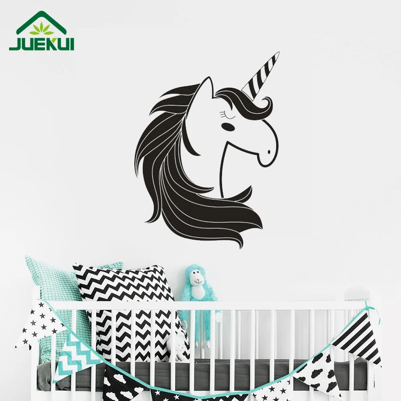 Buy Unicorn Wall Decal Cute Unicorn Vinyl Decal for