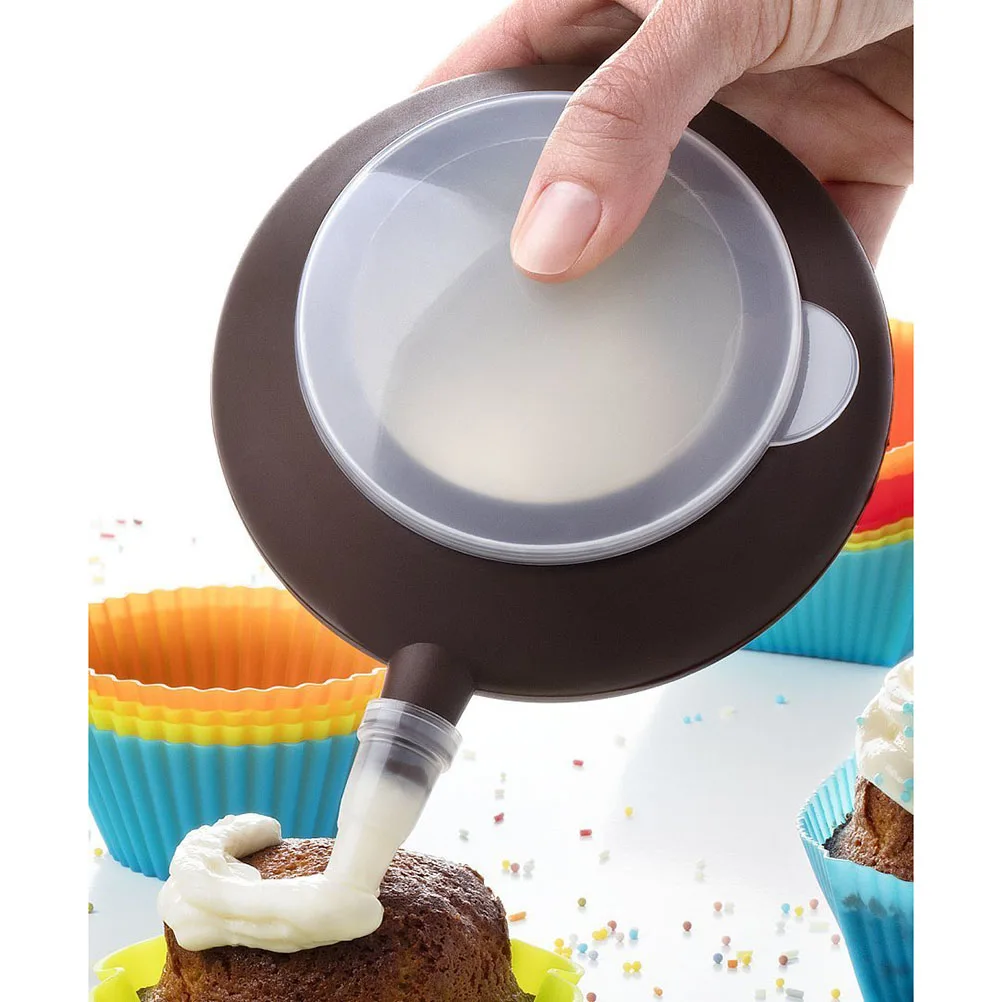 Macaron Silicone Pastry Cake Bakery Decorating Squeezer Pen with 4