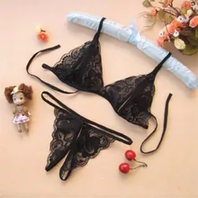 CDJLFH lingeria sexy lingerie women open chest bra+set T Pants lace gather slim suit sex erotic lingerie sexy costumes underwear