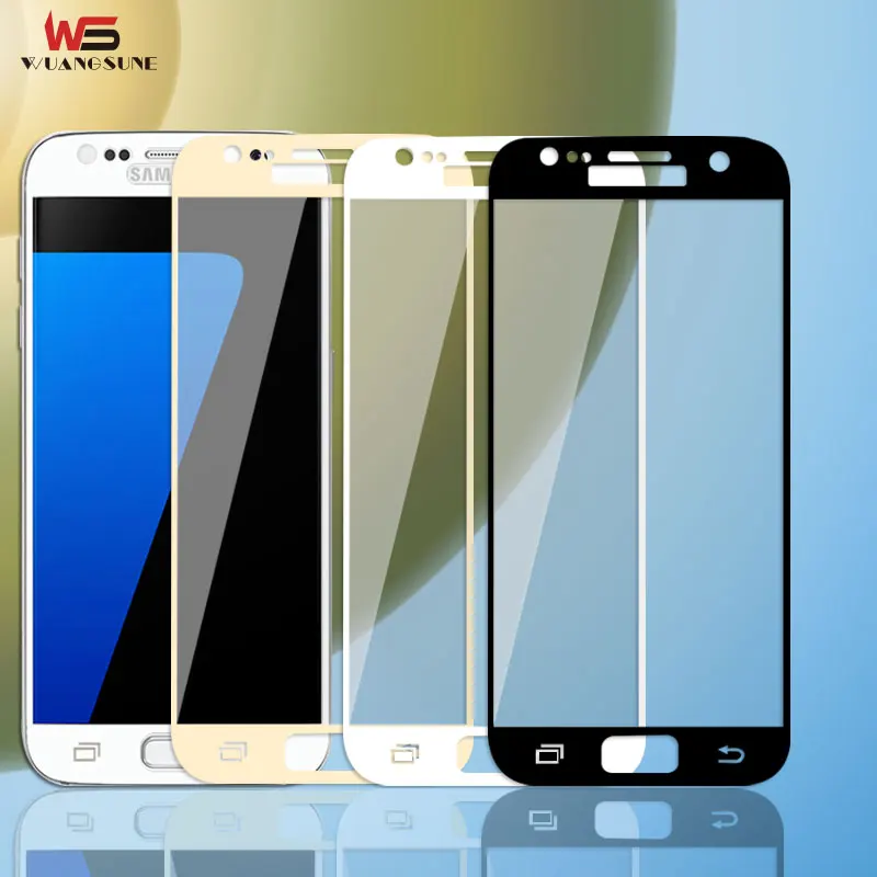 Полное покрытие закаленное стекло для Samsung Galaxy S7 G9300 G930 защитная пленка 9H твердое
