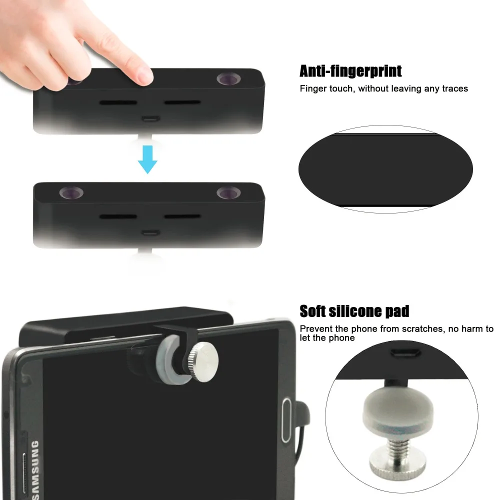 

SVPRO HD Dual Lens 3D Virtual Reality VR Video Mobile Phone External Camera for Android smartphone