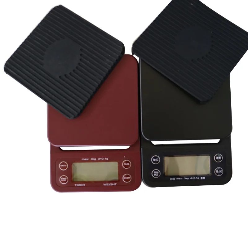 

3kg 0.1g Digital Drip Coffee Scale with Timer Electronic Digital Kitchen Scales New Design Balance High Precision