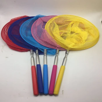 

Kids Fishing Toys Portable Fish Net Extendable Stainless Arm Portable Butterfly Insect Net Tool Toys for Children Outdoor Game