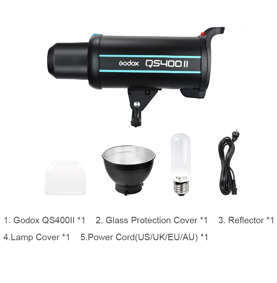 Godox QS400II 400Ws стробоскопическая вспышка 5600K Цветовая температура