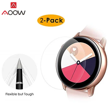 

2pcs PET Protector Film For Samsung Galaxy Watch Active Soft Clear Ultra-thin 3D Curve Full Cover Screen Protective film
