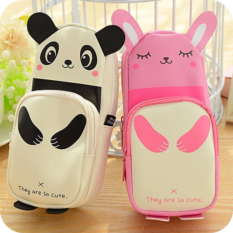 PU big pencil case bag kawaii School Pouches cute BIG volume children