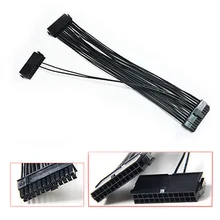 Новый 24pin 20 + 4PIN двойной PSU ATX Питание адаптер Кабельный разъем для добычи 30 см qjy99