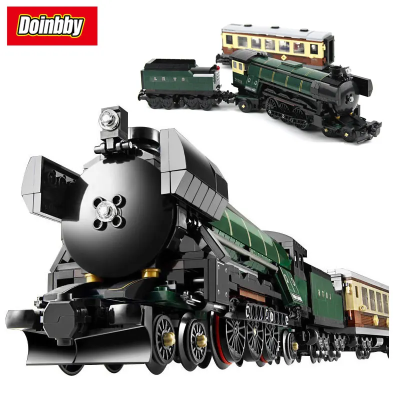 

Technic Series Emerald Night Train Model Building Block Set Bricks Toys 1085Pcs Compatible Legoings KIds Gifts
