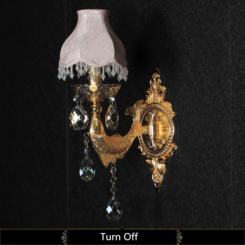 Гостиница пансион бра отель 1 огни кристалл стены лампы многоцветный lampshadesbedroom