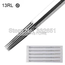 Chuse 10 шт./лот линия татуировки иглы 13RL Одноразовые стерилизованные Иглы для татуажа микропластинки поворотный Тати татуировки