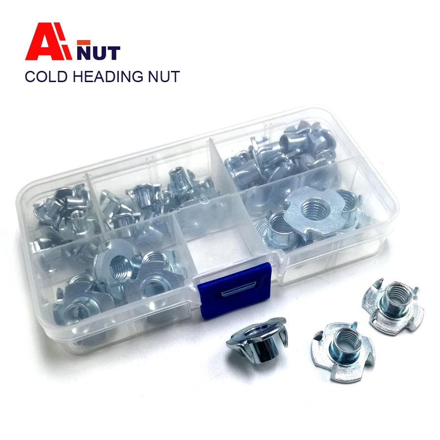 m4 m10 Cold heading T nut kit , 38pcs/kit wood furniture insert T nut