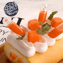 50 шт./компл. Мороженое Желе молочного коктейля капельницы пипетка солома флакон-капельница одноразовая соломка кекс мусс выпечка пирожных Макарон инструменты
