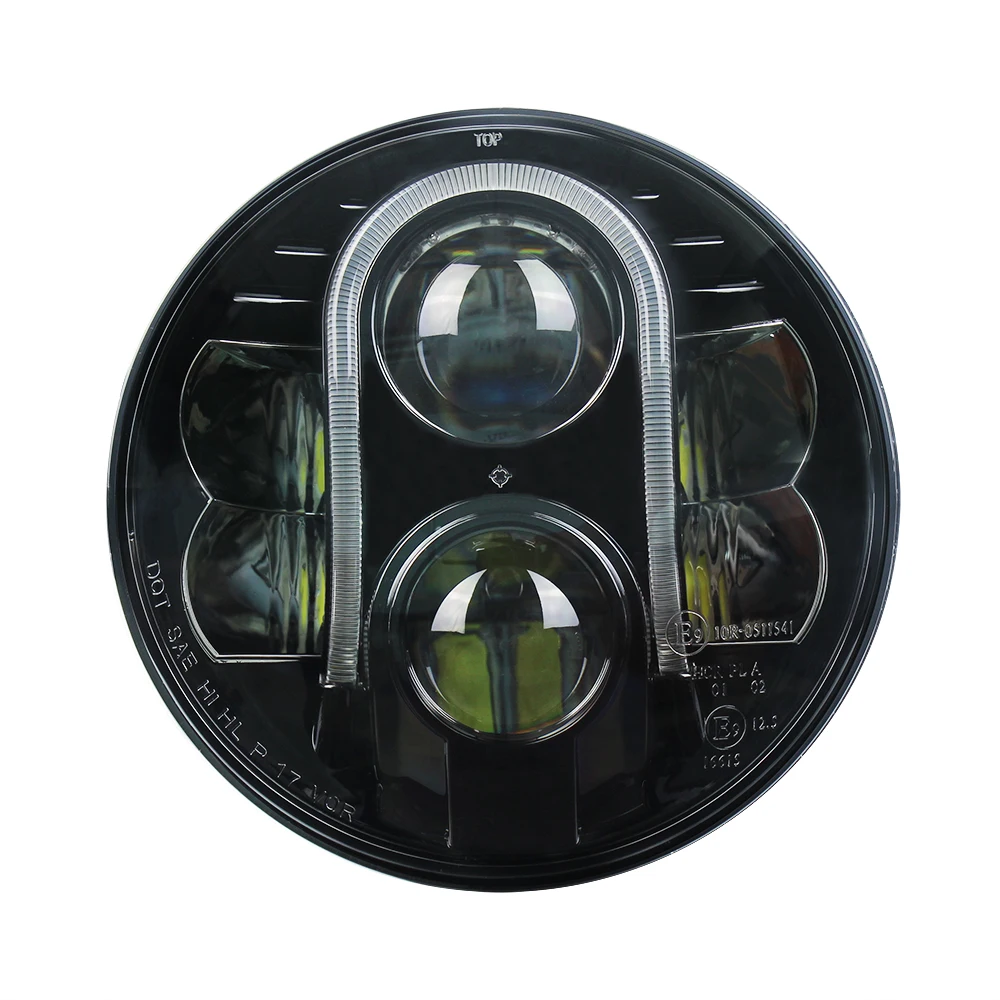 " дюймовый круглый 48 Вт 4450LM светодиодный фонарь DOT ECE утвержден-Hi/Lo& DRL для Jeep Wrangler, мотоцикла, H6024 7" фара
