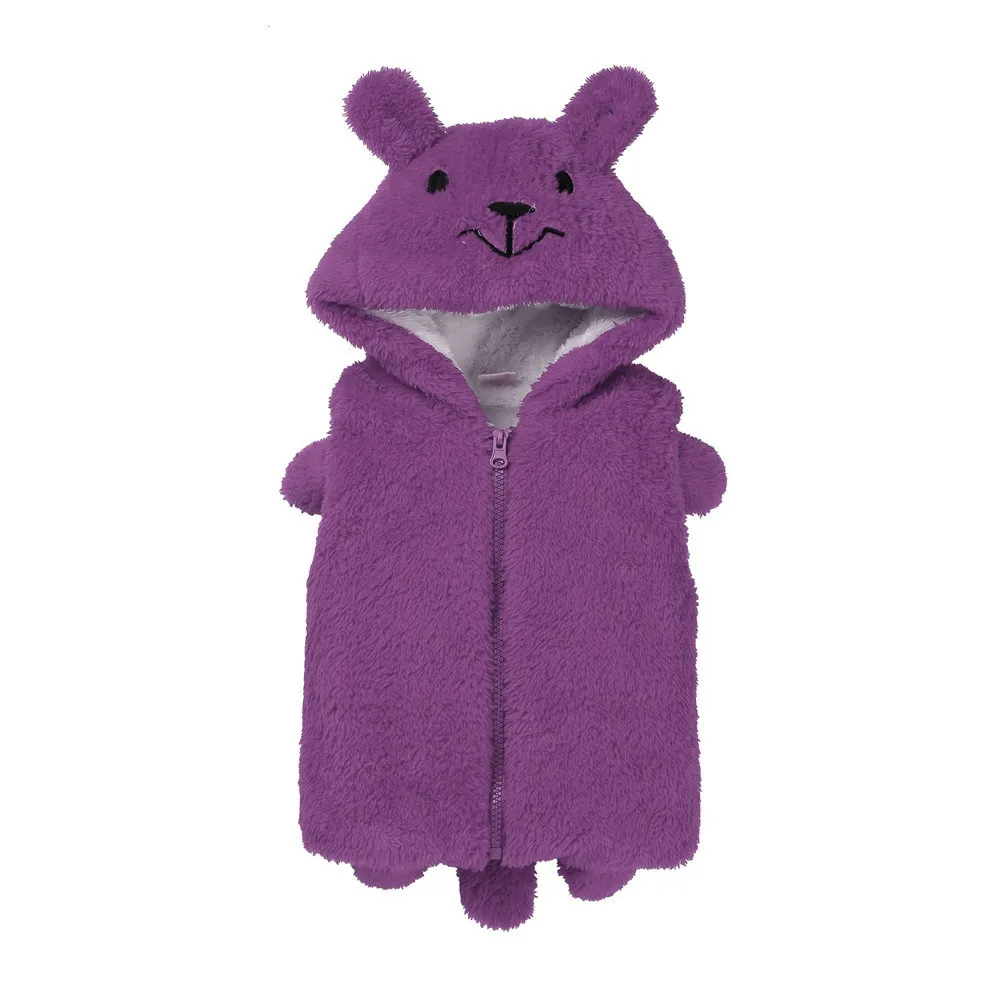2017 Children ClothesKids Baby Girls Winter Hooded Faux Cashmere Waistcoat Coat Warm Outwear Clothes BFOF | Детская одежда и обувь