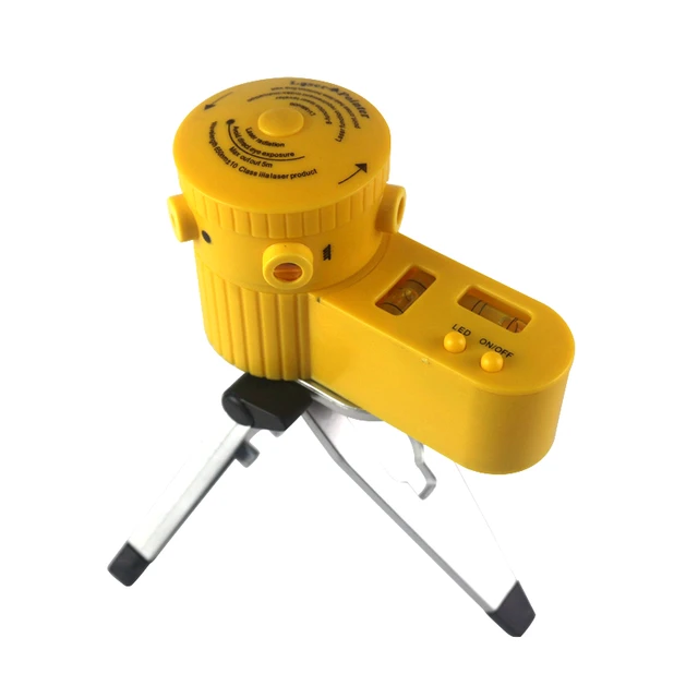 Best Price 680nm Worldwide Multifunction Laser Level 2Cross Line Laser Ruler Measure Leveling Tools Red LED Horizontal Vertical +Tripod 
