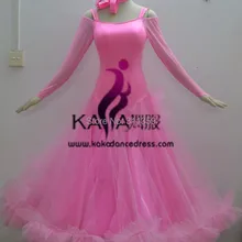 KAKA ТАНЕЦ b1433, Withou Камни Одежда для танцев Костюмы для бальных танцев Стандартный платье для танцев, Вальс Конкурс платье, Для женщин, Костюмы для бальных танцев платье для танцев