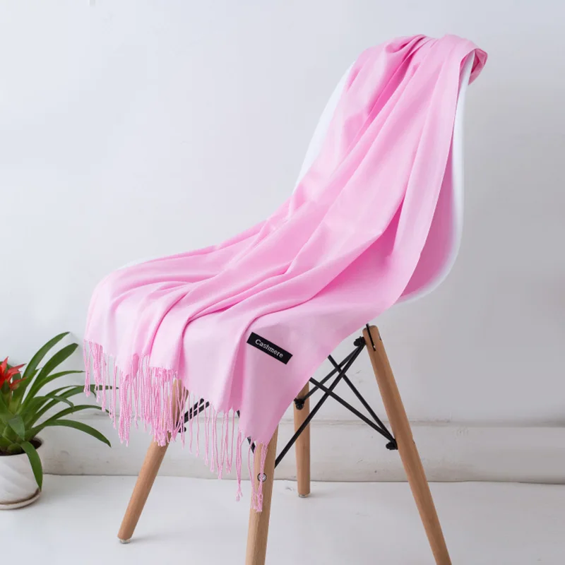 pink Новинка горячая распродажа мужской шарф унисекс толстые теплые зимние шарфы кашемировый шарф черный и серый деловые шарфы для мужчин - Цвет: pink
