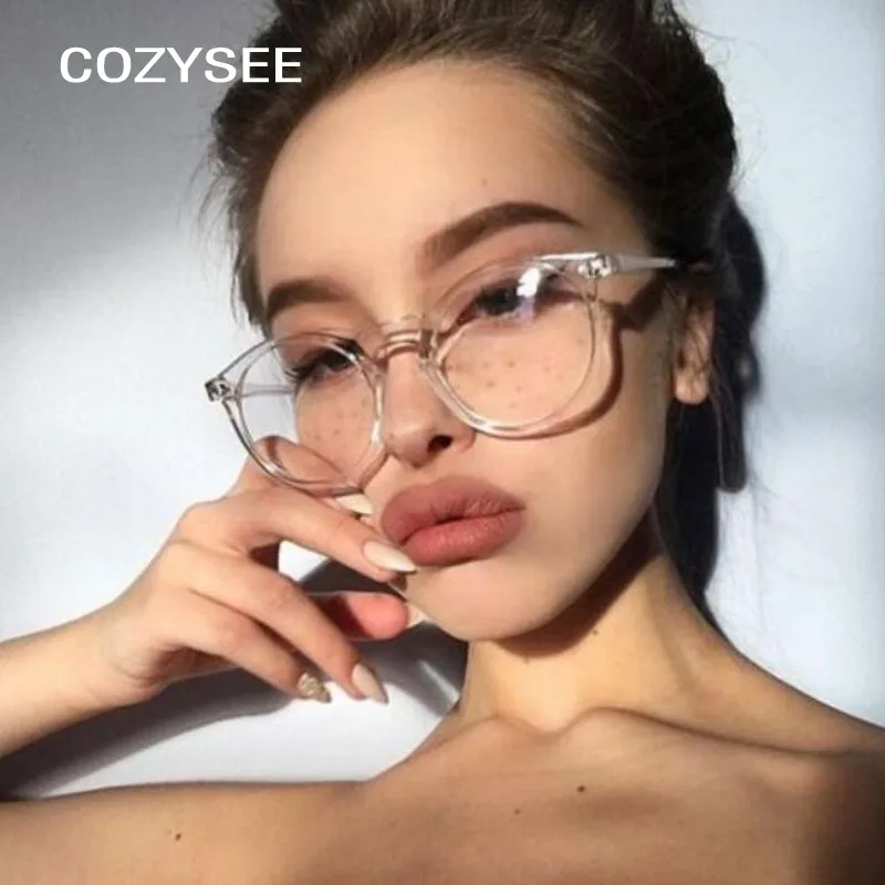 

Fashion Transparent round glasses clear frame Women Spectacle myopia glasses Men EyeGlasses Frame nerd optical frames clear