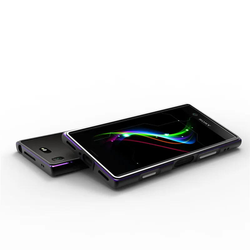 Для Sony Xperia XZ1 компактный бампер Роскошный Алюминиевый металлический рамка чехол