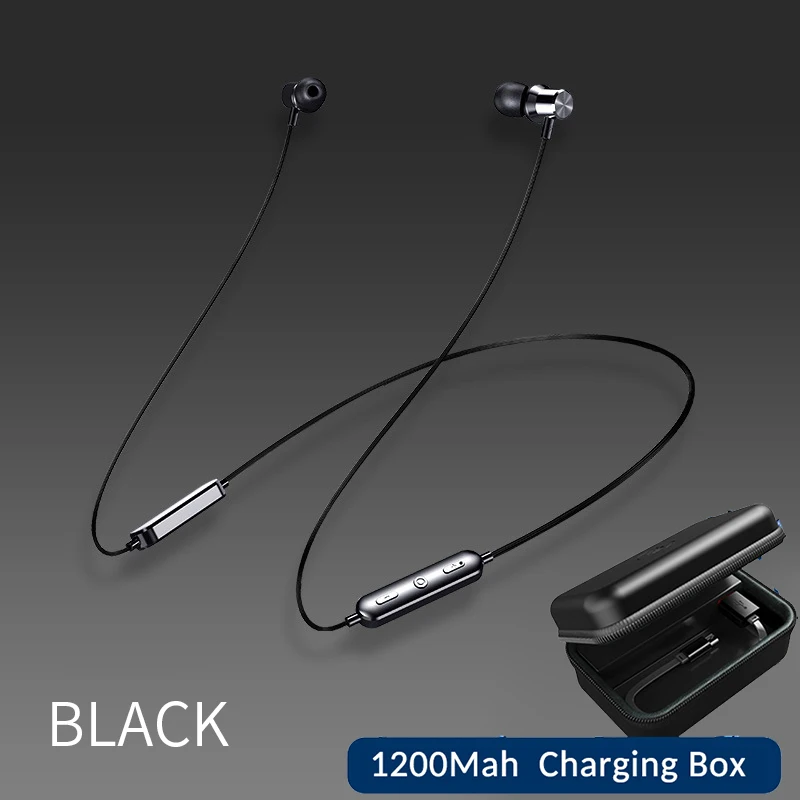 Rovtop Bluetooth 5,0 наушники магнитные беспроводные наушники 2200 мАч HD голосовые спортивные басы стерео наушники с микрофоном для iPhone Z2