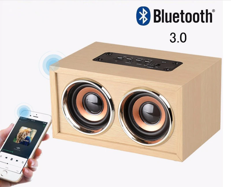 Портативный Bluetooth динамик Hifi Саундбар беспроводной двойной динамик поддержка TF FM сабвуфер с микрофоном для телефона PC caixa de som