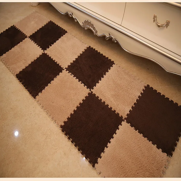 30*30 см DIY коврик-головоломка EVA пенопласт лохматый коврик-головоломка плюшевый мягкий коврик для игр детский игровой коврик Домашний декор
