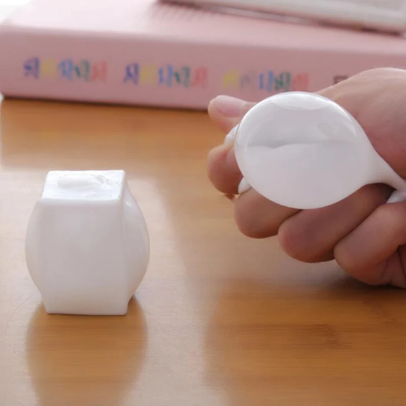 

Fun Toy Rubber Vent White Tofu Children Soft Squeeze Expression Mood Tofu Whole Person Funny Creative Holiday Gift