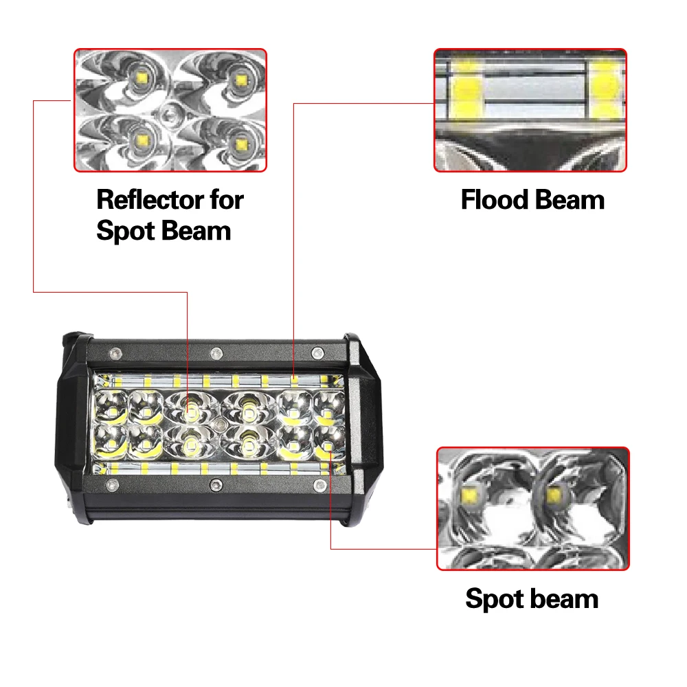 LED Bar LED Work Light Bar 12V Daymaker Projector Spot Light for Driving Offroad Boat Car Tractor Truck 4x4 SUV ATV (11)