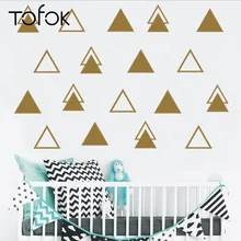 

TOFOK Wall Stickers Hollow Triangle Removable Colorful Wall Stickers Kid Room living Room Environmental-Friendly Deoration