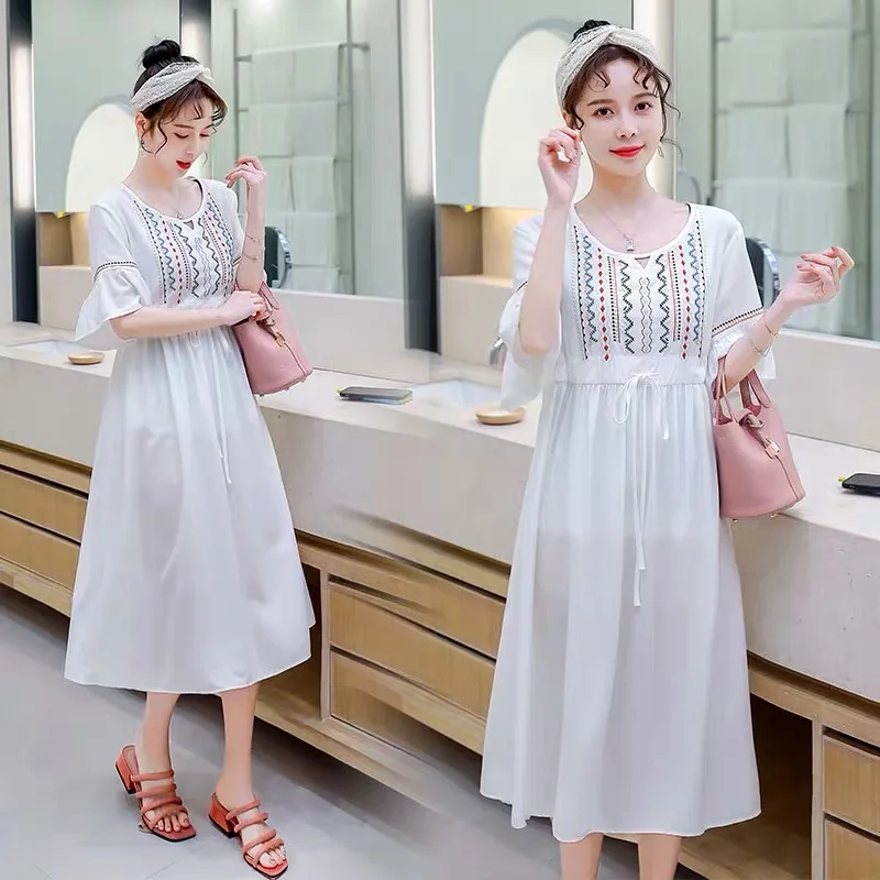Новые длинные платья для беременных Одежда для беременных платье Vestidos Para Embarazadas Gravidas Одежда для беременных