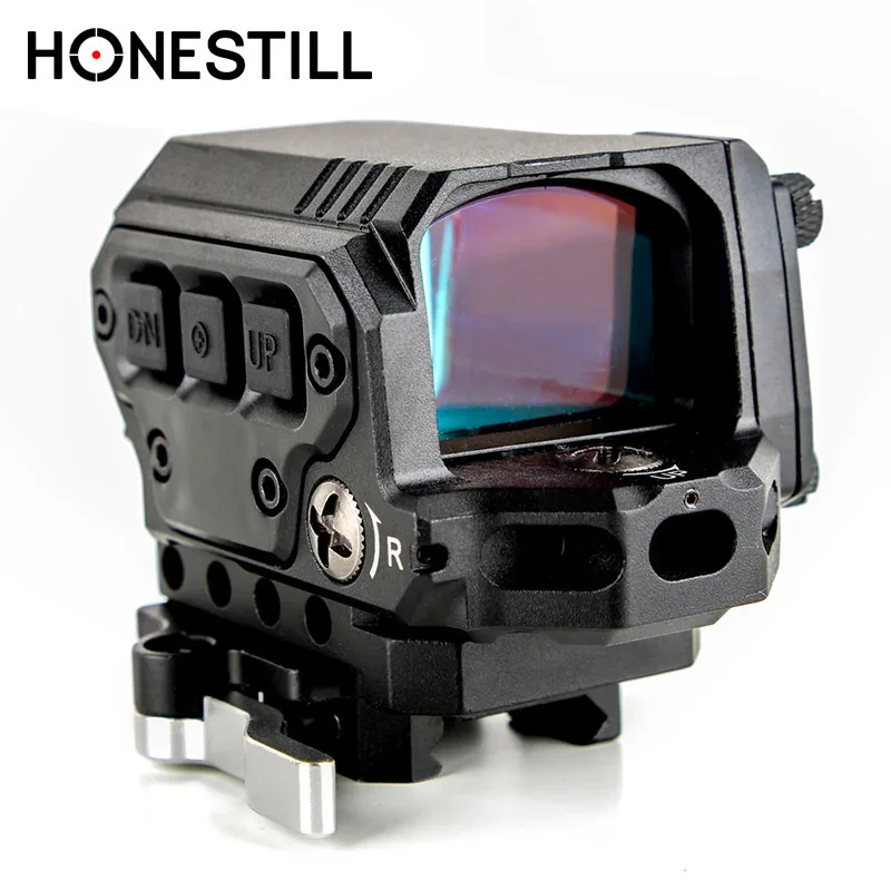 

HONESTILL Airsoft Red Dot Reflex Sight Para Fuzil With IR Function For Airsoft Rifles Hunting Scope R1X Reflex Red Dot Sight