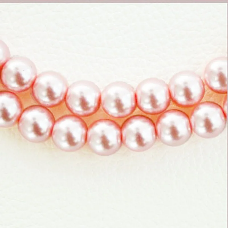 Стеклянные бусины круглые жемчужные пластиковые разделители 4 мм для