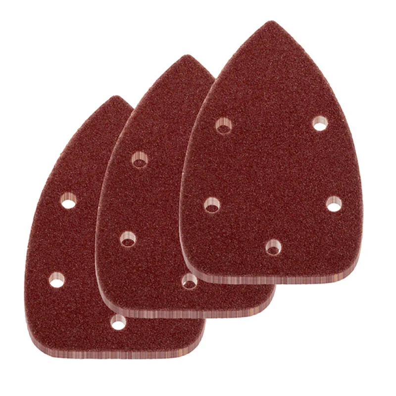 50 piezas de papel de lija de gancho y bucle de 40/ 60/ 80/ 100/ 120/ 180/ 240/ 320/ 400/ 800