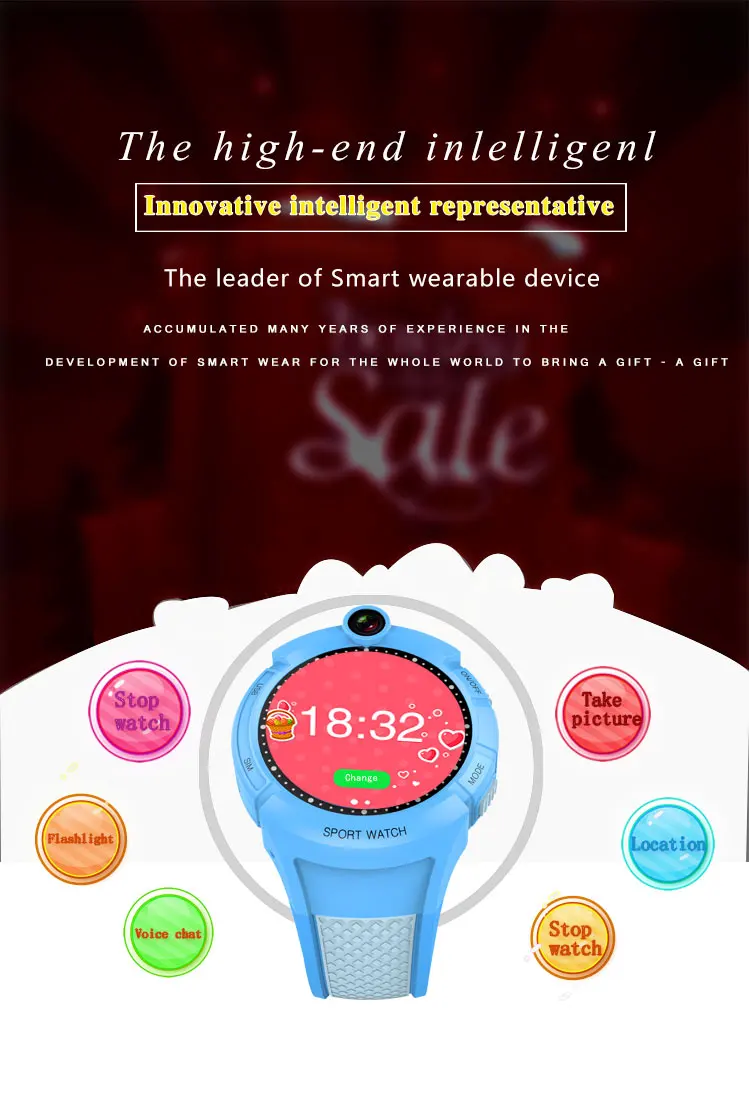 Q360 GPS Phone Positioning Fashion Children Watch 1.22 inch Color Touch Screen WIFI SOS Smart Watch Baby Q100 Q90 Q50 Q60 Find (1)