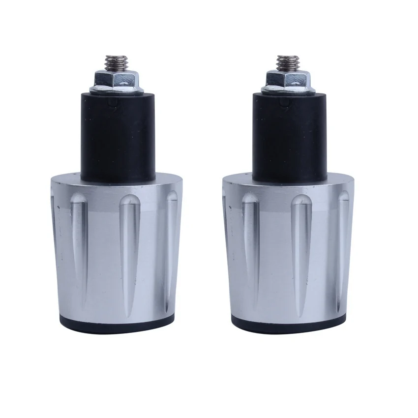 

17MM Bar End Caps Handlebar Grips Slider Plugs For Honda Nighthawk 250 /Rebel 250 /CB1000 /Shadow Aero 1100 Silver