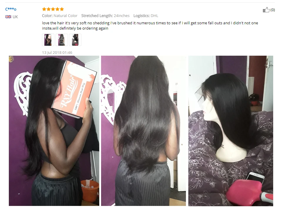 RXY Full Lace Front Human Hair Wigs For Black Women Pre Plucked Full Lace Human Hair Wigs With Baby Hair Peruvian Remy Hair Wig (9)