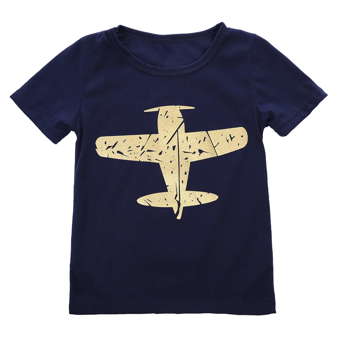 2017 Children T shirt Novelty Short Sleeve Shirt Kids Boy Plane T