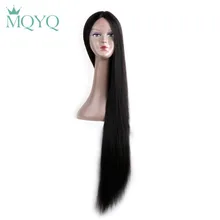 MQYQ Silk Straight Lace Front Human Hair Wigs With Baby Hair Long Brazilian Lace Frontal Wig For Women Remy Hair Lace Front Wigs