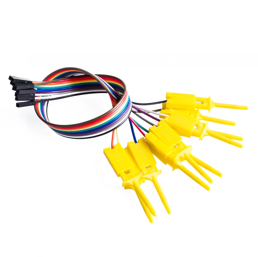 

10pcs,Quality test of the quality test hook clip. Logic analyzer test folder. For USB 24M 8CH