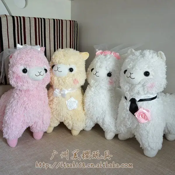 

Plush Sweet Cute Lovely Stuffed Pendant Baby Kids Toys for Girls Birthday Christmas Gift 35-45cm Tiramitu Alpaca Metoo Doll A11