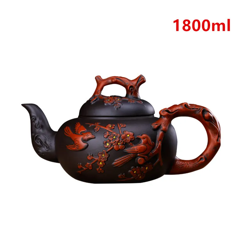 Large Purple Clay Tea pot Chinese YiXing Teapot Drinkware Handmade KungFu Tool Retro Zisha Tea Pot Set 1800ml Tea Ceremony Gift Large Purple Clay Tea pot Chinese YiXing Teapot Drinkware Handmade KungFu Tool Retro Zisha Tea Pot Set 1800ml Tea Ceremony Gift