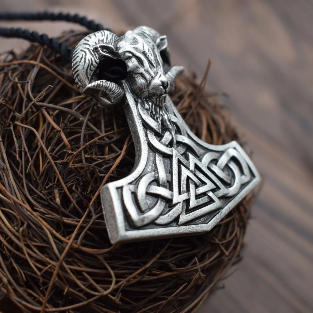 Новый Молот Тора Notic Vikings кулон с рунами ожерелье mjolnir Viking Valknut оригинальный амулет