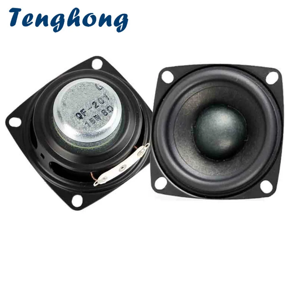 Tenghong 2 шт 2-дюймовые аудио колонки 4/8 Ом 15 Вт высокие средние басы полный диапазон динамиков стерео громкоговоритель для домашнего кинотеатра DIY