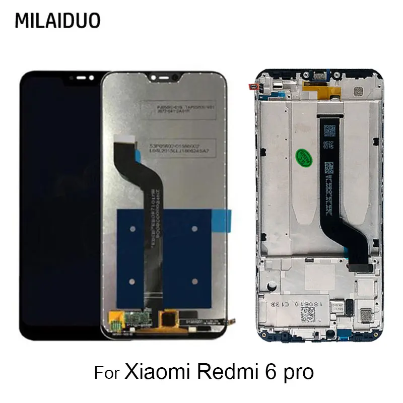 ЖК-дисплей для Xiaomi Redmi 6 Pro Сенсорный экран дигитайзер ЖК Mi A2 Lite сборка черный белый