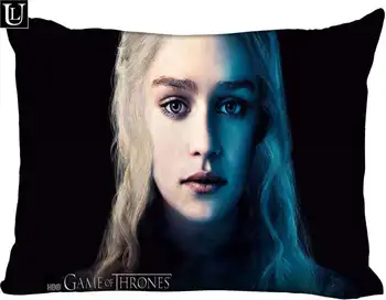 

Custom emilia clarke Rectangle Pillow Cover Size45x35cm (one side) Print Custom Zipper Polyester Cotton Pillowcase more size