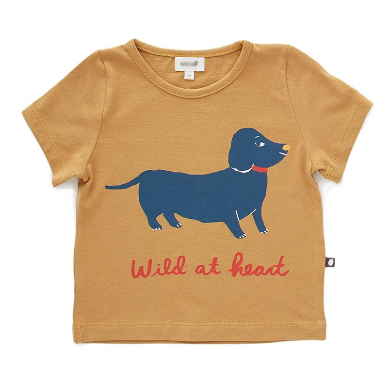 EnkeliBB/Летняя футболка для детей ясельного возраста белая футболка для девочек брендовые топы с рисунками из мультфильмов для мальчиков, одежда с милыми животными для малышей Детские футболки