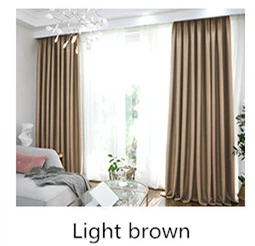 Blackout Grey Curtains For Living Room Bedroom Thermal Insulated